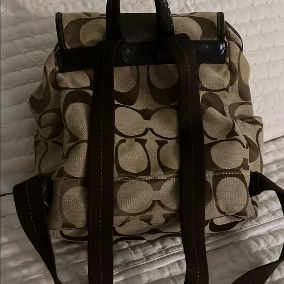 Coach Brown and Tan Backpack - Picture 6 of 6
